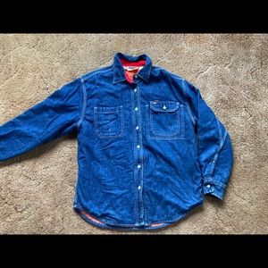 DKNY Jeans Quilted Shirt Jacket Sz m